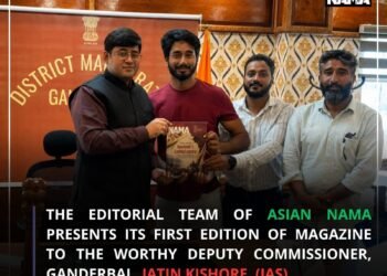 Asian Nama Editorial Team Presents Inaugural Edition to DC Ganderbal