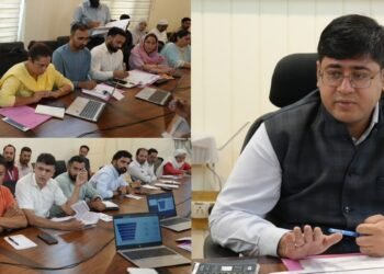 DC Ganderbal Reviews Progress under Mission YUVA; DLIC approves 255 Cases