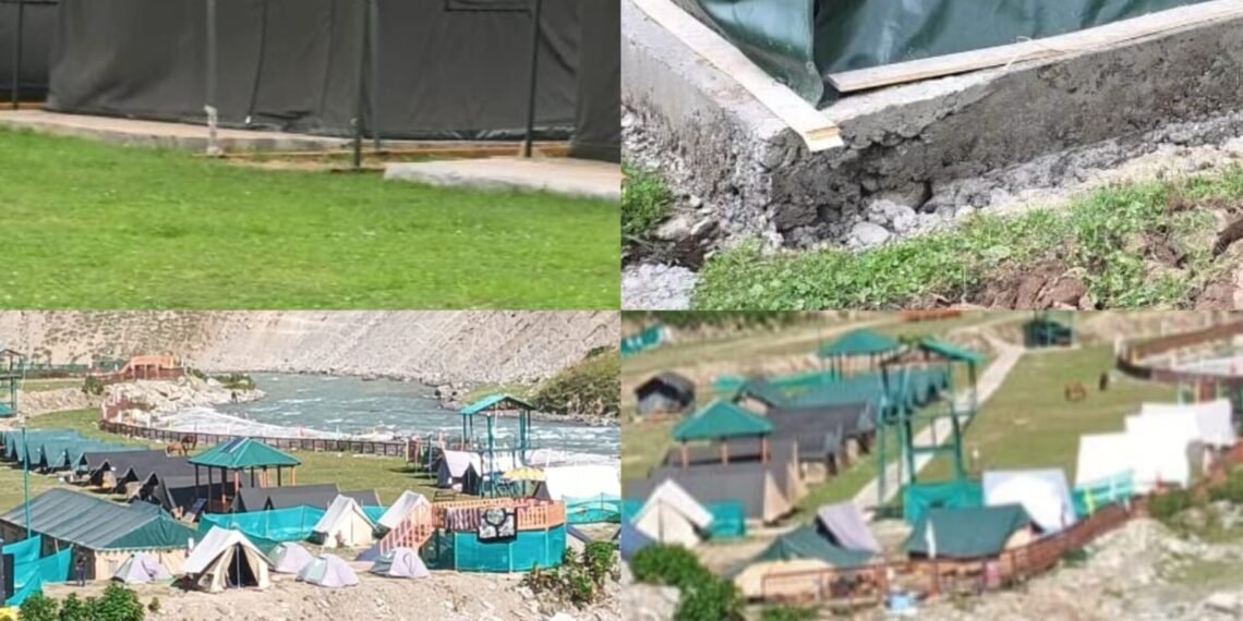 Unregulated Camping Structures Raise Environmental and Safety Concerns in Sonamarg