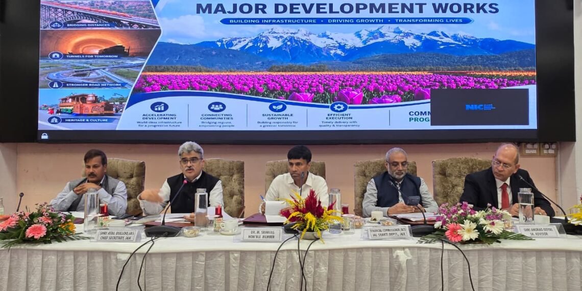 NITI Aayog Member Dr. N. Srinivas Reviews Major Development Projects and initiatives in J&K