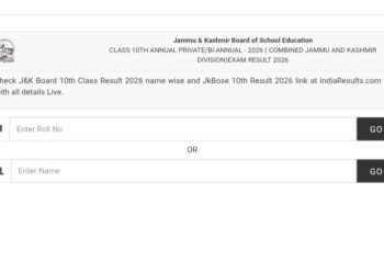JKBOSE: Result of Class 10th – Session Annual (Private)/Bi-Annual 2026 Declared