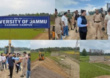 DC Budgam visits University of Jammu Campus at Rakh Arth Bemina