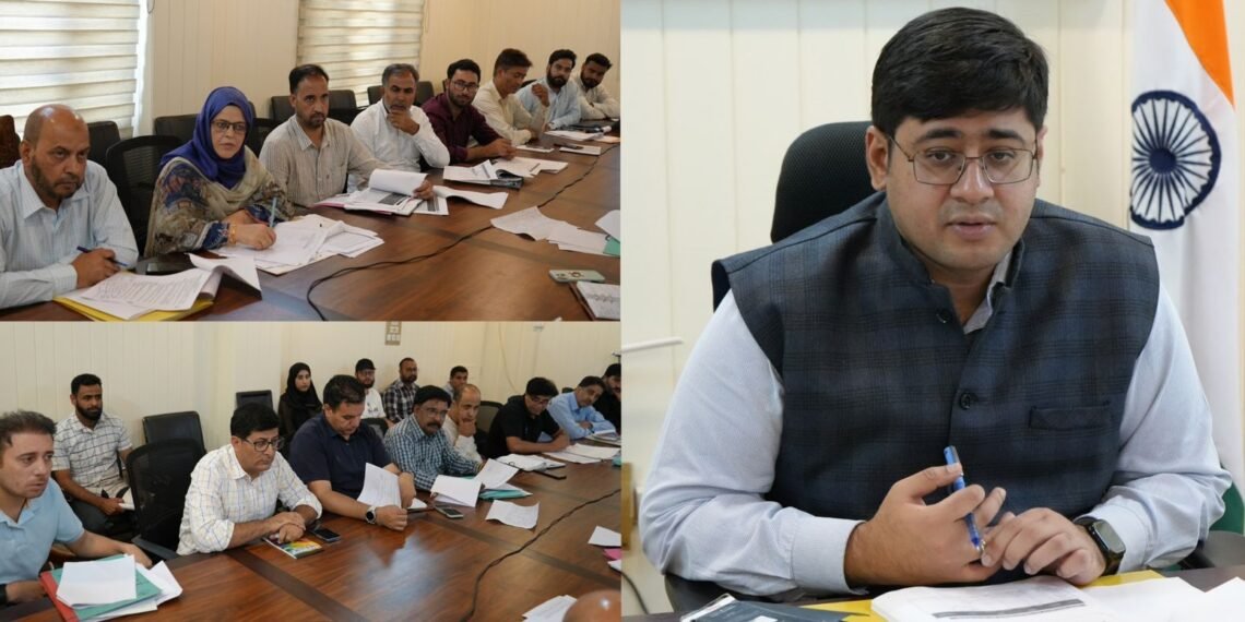 DC Ganderbal Reviews Progress under various Agriculture Schemes including HADP and JKCIP
