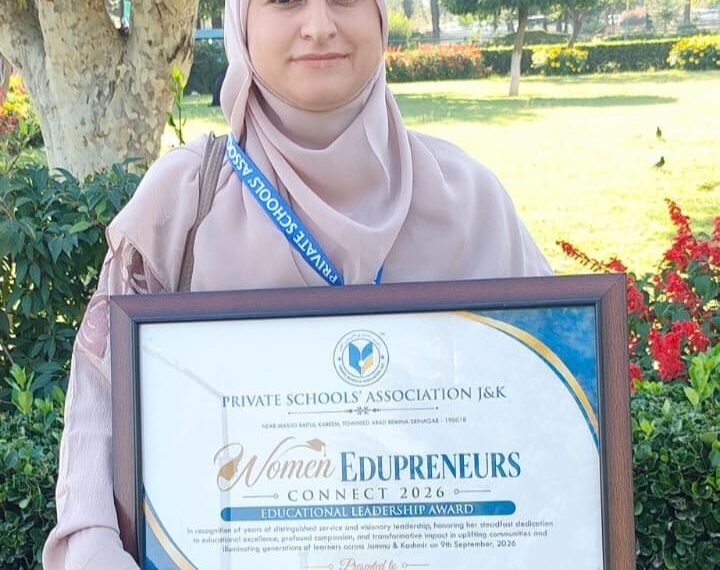 KANDI KARNAH’S RABIA NASEEM HONOURED WITH WOMEN EDUCATIONAL LEADERSHIP AWARD 2026