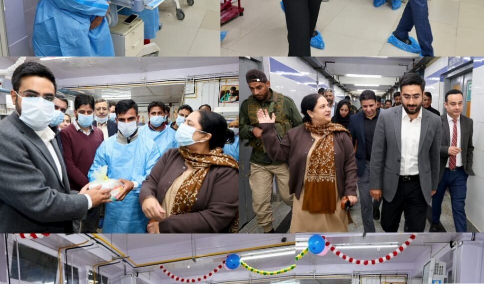 DC Srinagar, Principal GMC inspect newly built 15-Bedded Additional NICU Block for new borns at Lal Ded Hospital