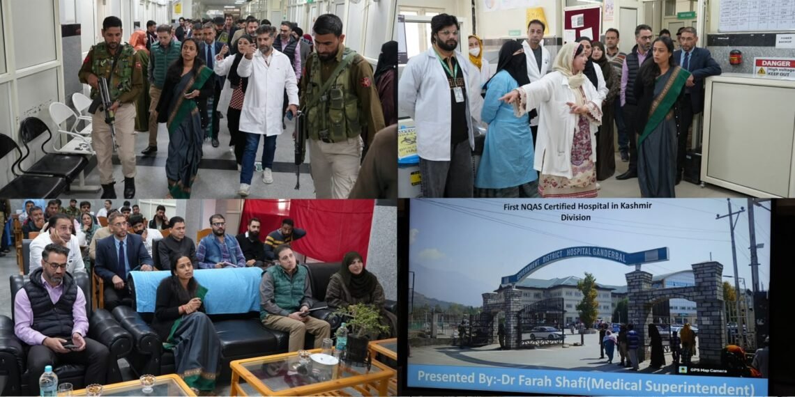 DC Ganderbal Inspects District Hospital; Reviews Patient Care, Infrastructure and Healthcare Facilities