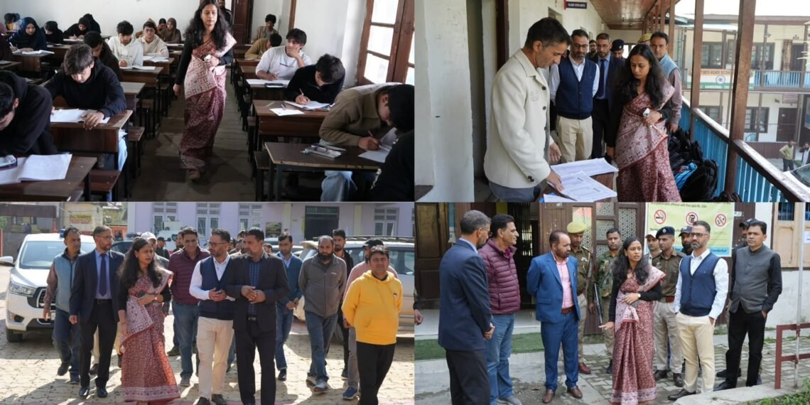 DC Ganderbal Inspects Class 10th Examination Centres; Reviews Arrangements for Smooth Conduct of Exams