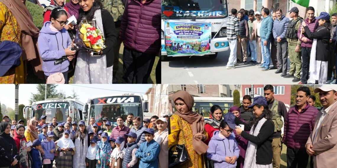 DC Ganderbal flags off Exposure-cum-Sports Tour for Children with Special Needs